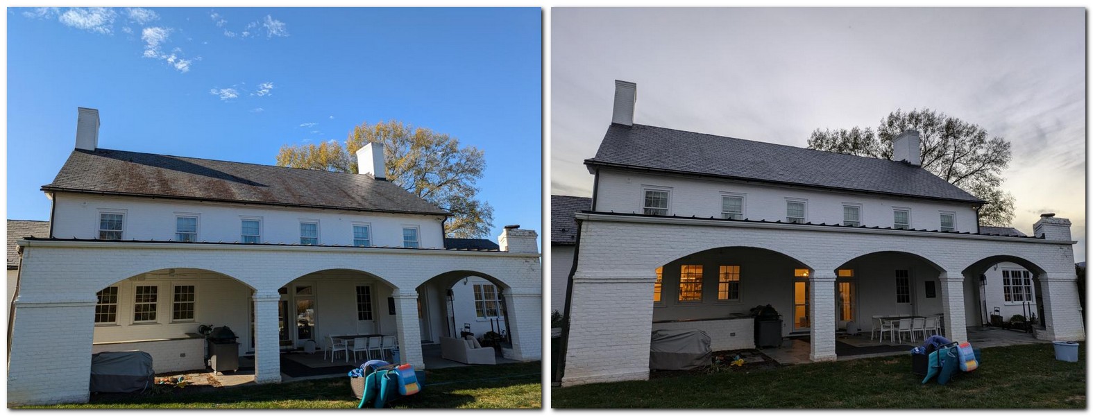 Low Pressure Slate Roof Cleaning